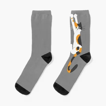 Calico котка виси на чорапи Смешни чорапи мъжки чорапи памук висококачествени компресионни чорапи Дамски чорапи Мъже Дамски