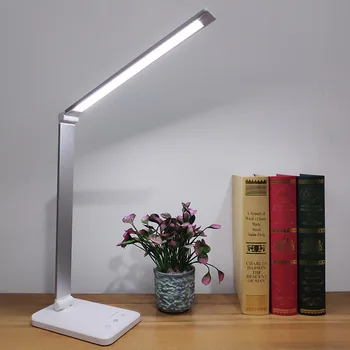 ZK50 LED настолна лампа USB настолна лампа за защита на очите 3Levels 5Levels Регулируема нощна светлина за спалня Нощно четене на настолни лампи
