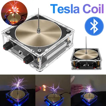 За Tesla Music Tesla Coil Speaker Voltage Pulse Electric Arc Generator Bluetooth-съвместим Science Education Experimental Tool