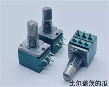 1 PCS Taiwan висококачествен двоен прецизен потенциометър A20K с дължина на вала 13mm