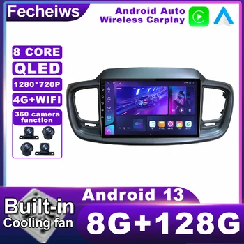 10.1 инчов Android 13 за Kia Sorento 2015 - 2017 Автомобилно радио Авторадио навигация GPS 4G LTE QLED No 2din Мултимедия ADAS Видео BT