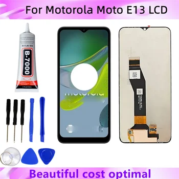 100%testOriginalFor Motorola Moto E13 LCD дисплей сензор дигитайзер събрание замени замяна замяна за Moto E13 екран