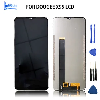 100% Нови DOOGEE X95 X93 ремонтни части тествани LCD дисплей + сензорен екран дигитайзер събрание за X95 PRO телефон подмяна
