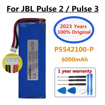 100% оригинална батерия за подмяна на високоговорители за JBL Pulse3 Pulse2 Pulse 2 Pulse 3 P5542100-P 6000mAh безжична Bluetooth батерия