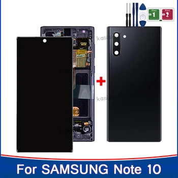 100%Тест за Samsung Galaxy Забележка 10 N970F Note10 N970 N9700 LCD с рамков дисплей сензорен екран дигитайзер събрание подмяна