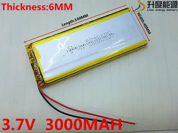 10pcs 3.7V 3000mAh 6040100 литиево-полимерни Li-Po li ion акумулаторни батерии за Mp3 MP4 MP5 GPS мобилни