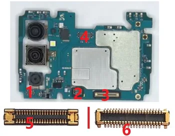 10PCS оригинален за Samsung M52 5G M526 M526B батерия LCD екран дисплей USB зарядно зареждане предна камера FPC конектор на борда