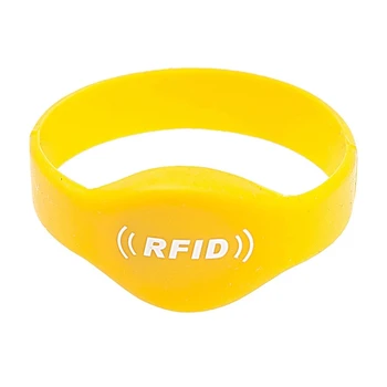 125KHz RFID EM4305 T5577 Записваема гривна за маншет Силиконова каишка за китка ID Watch RFID сауна клуб ръка карта 1бр