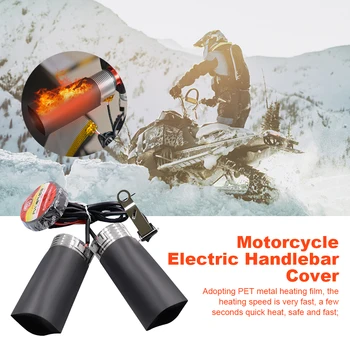 12V мотоциклет ръчно отопляеми ръкохватки водоустойчив мотоциклет отопление кормило електрически горещо отопляем захват мотоциклет части за зимата
