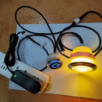 1pcs RGB LED Hottub светлини Спа Whirlpool лампа дупка 53mm дупка 55mm 58mm 2w басейн крак басейн лампа за вана 1 контролер 1 адаптер