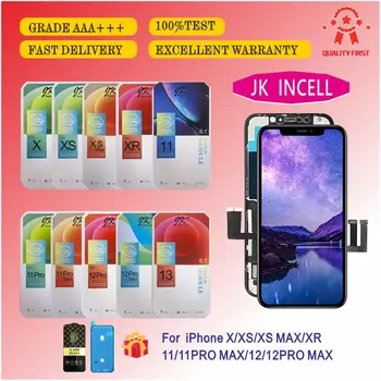 2Pcs AAA+++ JK Марка INCELL LCD екран дигитайзер за iPhone 11 XS X XR 12PRO MAX дисплей