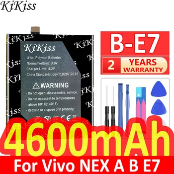 4600mAh KiKiss Мощна батерия B-E7 BE7 За Vivo NEX A B E7 батерии за мобилни телефони