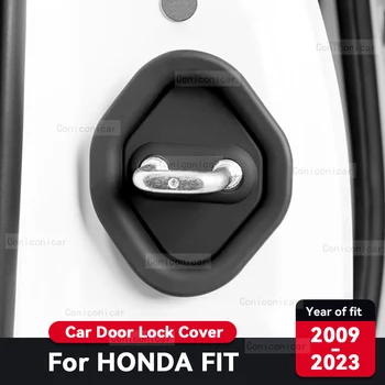 4PCS За HONDA FIT 2009-2023 2022 Заключване на вратата на автомобила Силиконов защитен капак Анти ръжда Авто аксесоари за интериорна декорация