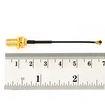 5CM U.FL Към RP-SMA Pigtail/ipex към SMA адаптерен кабел UF. L до SMA женски Pigtail джъмпер коаксиален кабел 1.13 линия UFL разширение