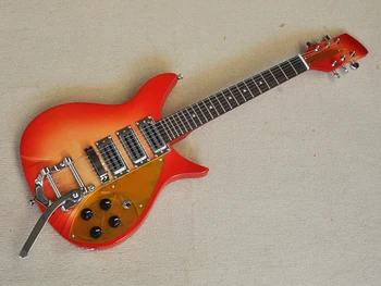 6 струни Cherry Red електрическа китара с Tremolo Bridge, Rosewood Fretboard, 527 mm Дължина на скалата