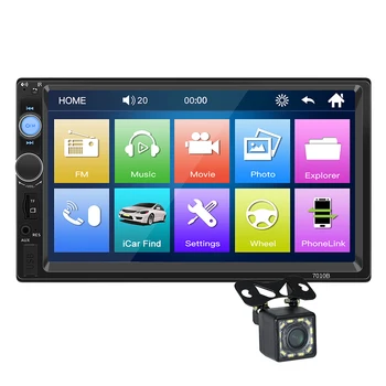 7 инчов автомобил радио Mirrorlink Bluetooth-съвместим FM радио HD кола MP5 плейър сензорен екран преносим автомобил стерео Handsfree USB TF FM