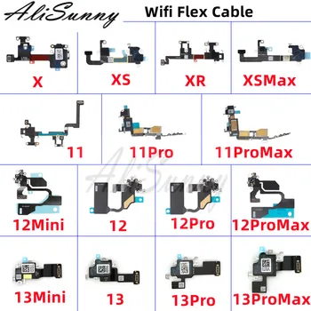 AliSunny 1бр WiFi антена сигнал Flex кабел за iPone 13 12 11 Pro Max X XS XR мини безжична Wi-Fi лента части