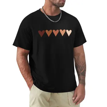 Black Lives Matter Heart тениска Естетично облекло Мъжки тениски с къс ръкав Големи и високи