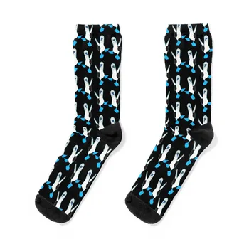 Boobie Смешни синьокраки чорапи Неплъзгащи се футболни чорапи Анимационни герои чорапи готини чорапи Дизайнерски мъжки чорапи Дамски