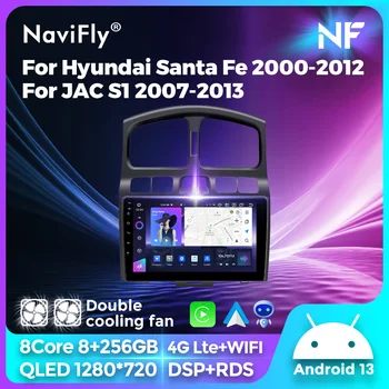 Car Radio 2Din NEW Android Всичко в едно За Hyundai Classic Santa Fe 2000-2012За JAC S1 (Rein) 2005-2015 GPS Wireless Carplay BT