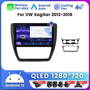 CarPlay Auto Car Radio за Volkswagen VW Sagitar Jetta Bora 2012-2016 4G LTE GPS навигация autoradio мултимедиен плейър BT5.0