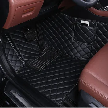 CRLCRT Персонализирани стелки за кола 100% за Peugeot 3008 2014-2019 Авто подложки за крака аксесоари интериор водоустойчиви килими кола стайлинг