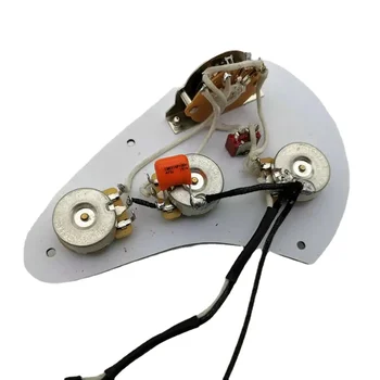 Deluxe предварително жичен Stra комплект за окабеляване с вдлъбнат мини превключвател за монтаж на ST китара