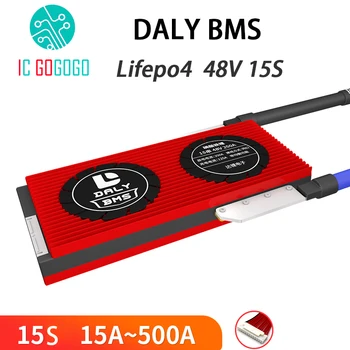 eBike DALY 15S 48V lifepo4 LiFe Съвет за защита на батерията 20A 30A 60A 100A Литиево-железен заряден баланс PCB PCM пакет клетка BMS 3.2V