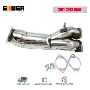 Emusa Downpipe изпускателна тръба годни за 2011 2012 2013 BMW n55b30 E82 E88 135i E92 E90 335i единична турбина