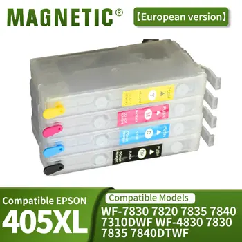 Europe T405XL 405 405XL Зареждаща се касета с мастило за Epson Pro WF-3820 3825 4820 4825 7835 7840DWF принтери касета с мастило