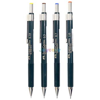 Faber-Castell TK-FINE Механичен молив 0.35/0.5/0.7/1.0mm, идеален за прецизно рисуване с линийки и шаблони, училищни пособия