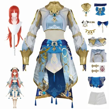Genshin Impact Sumeru Nilou Cosplay Дамско облекло Момичета Рокля Хелоуин костюм Възрастни Карнавална униформа Облекло Аниме дрехи