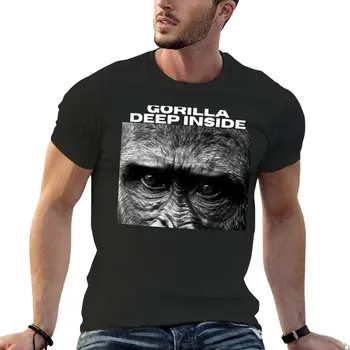 GORILLA дълбоко вътре тениска бързосъхнеща риза върхове животински принт риза за момчета ризи графични тениски мъжка тениска