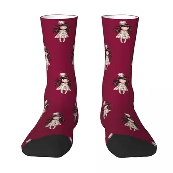 Gorjuss Santoro, шапка чорапи Harajuku пот абсорбиращи чорапи всички сезони дълги чорапи аксесоари за унисекс коледни подаръци