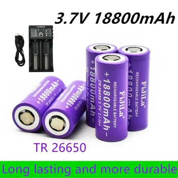 Hohe Qualität 26650 Batterie 18800mah 3,7 V 50A Lithium-Ionen Akku für 26650 LED Taschenlampe Elektrische Spielzeug Ladegerät