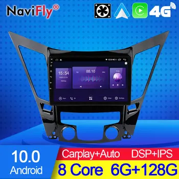 Hot Продажба 7862C 6G 128G Android 10 All In One Car Интелигентна система за Hyundai Sonata 6 YF 2009 - 2014 Carplay навигация GPS