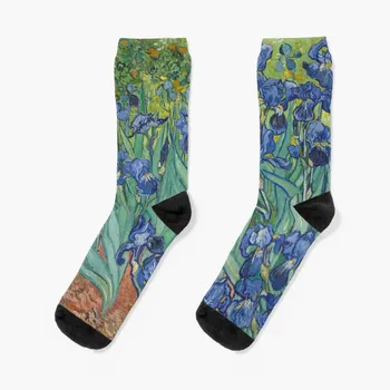 Irises - Винсент Ван Гог Чорапи мъж Toe спортни чорапи за жени Мъжки
