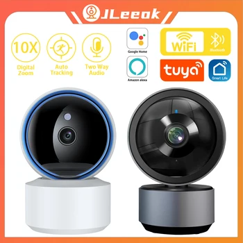 JLeeok 5MP PTZ WIFI камера 10X цифрово увеличение AI човешко проследяване Вътрешна сигурност за видеонаблюдение IP камера Tuya Smart Life