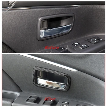 Lapetus вътрешна кола врата дръпнете дръжка дръжка дръжка ръчно закопчаване купа капак подстригване за Mitsubishi ASX 2014 - 2021 ABS интериор Refit Kit
