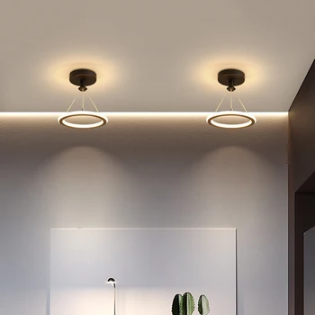 LED висяща вътрешна светлина енергоспестяваща ковано желязо полилей яркост висулка светлини защита на очите за спалня баня