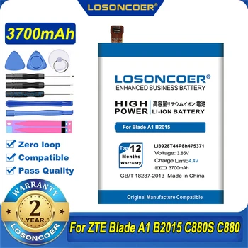 LOSONCOER 3700mAh Li3928T44P8h475371 За ZTE Blade A1 B2015 V8 мини батерия BV0850 V0850 C880 C880A C880S AXON Mini Xiaoxian 3