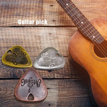 Metal Guitar Pick Zinc Alloy Pick Classic Plectrum for Electric Guitar Musical Stringed Instrument Parts Аксесоари