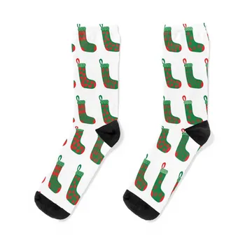 Modern Crimson червено и зелено Коледни чорапи Чорапи хип-хоп МОДА забавен подарък баскетбол Луксозна жена чорапи мъжки