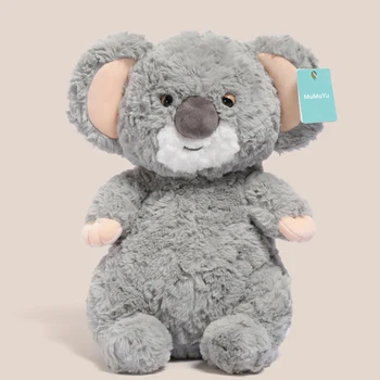 MuMuYu ™ Плюшени играчки Сив ленивец малка кукла коала успокояваща кукла, спяща в леглото със сладки плюшени играчки