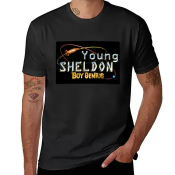 New Young Sheldon Boy Genius тениска летни дрехи смешни тениски kawaii дрехи спортни фен тениски мъжки смешни тениски
