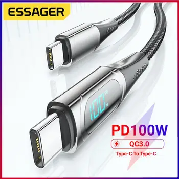 PD100W тип C към тип C кабел за зареждане на мобилен телефон 20 V / 5A QC3 0 кабел за бързо зареждане 480mbps кабели за данни за Huawei