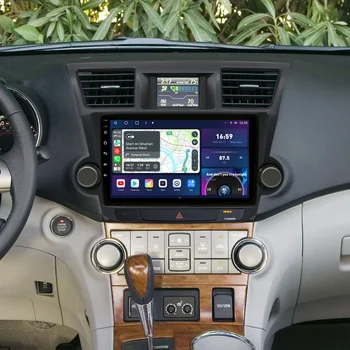 QLED 2000*1200P 8Core 8+128G автомобилно радио за Toyota Highlander 2 Kluger XU40 2007- 2011 202K 2013 GPS DSP Carplay Android Auto