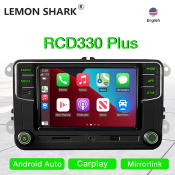 RCD330 Plus Android Auto Carplay кола радио Noname RCD340G зелен бутон 6RD 035 187B За Шкода Октавия Фабия Превъзходно Йети