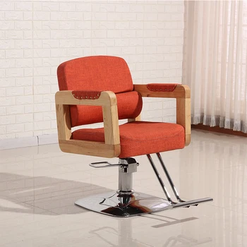 Recliner бръснарски стол фризьорски ръка въртящ прическа високо качество луксозен бръснарски стол маникюр Stuhl естетически мебелиHDH