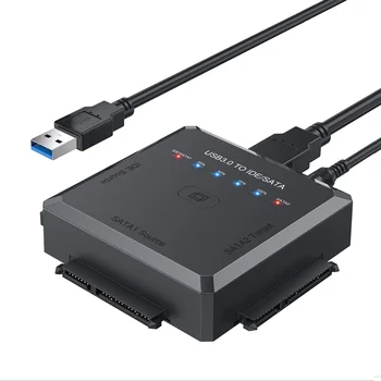SATA към USB адаптер USB 3.0 към IDE / SATA 3 кабелен конвертор за 2.5 3.5 HDD SSD адаптер за устройство-EU Plug